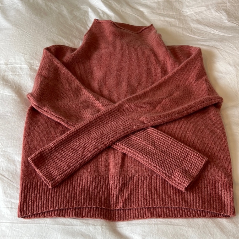 Wilfred Mock Neck Cashmere Sweater XS